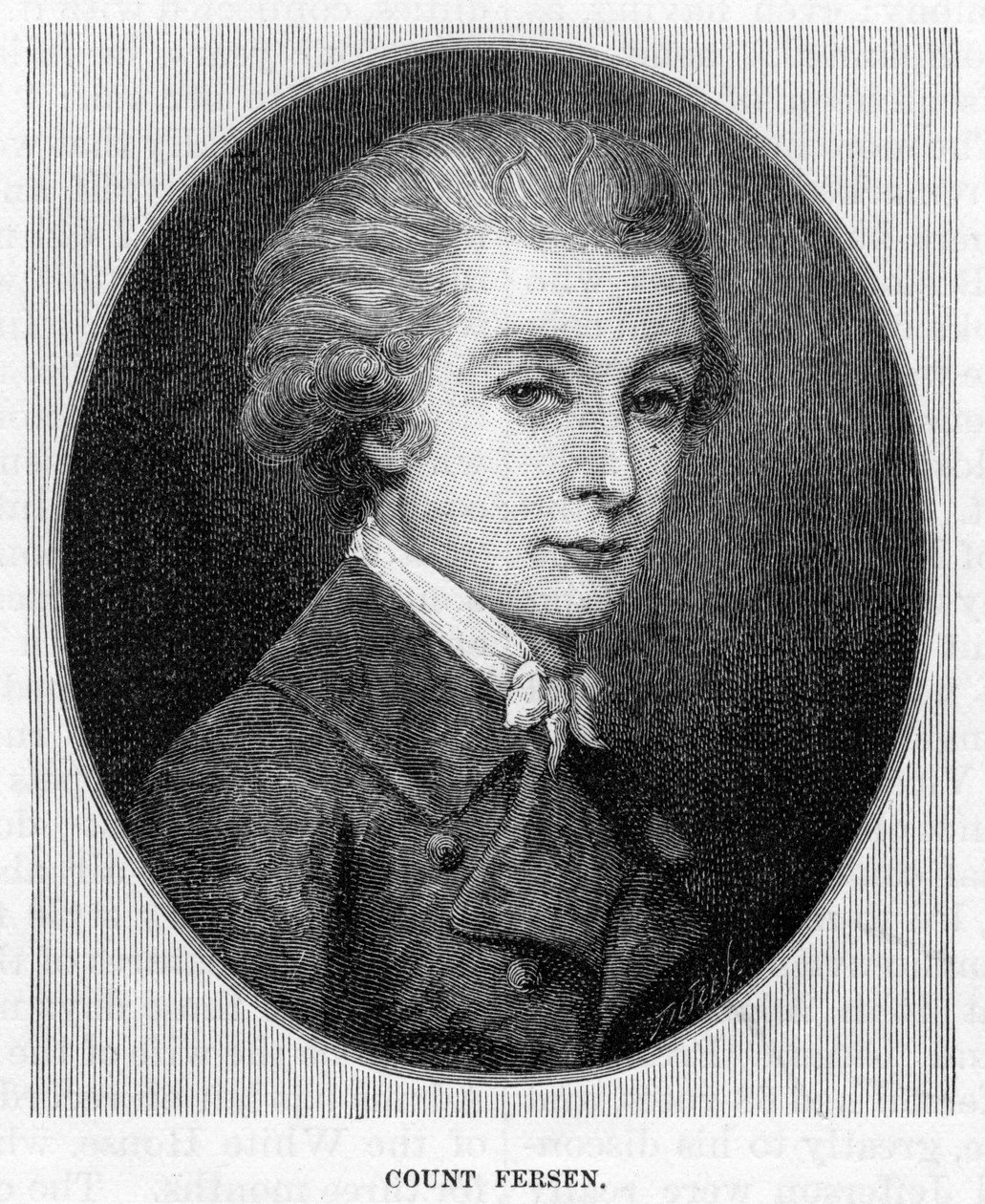 Hrabě Fersen, c19. století od Unbekannt