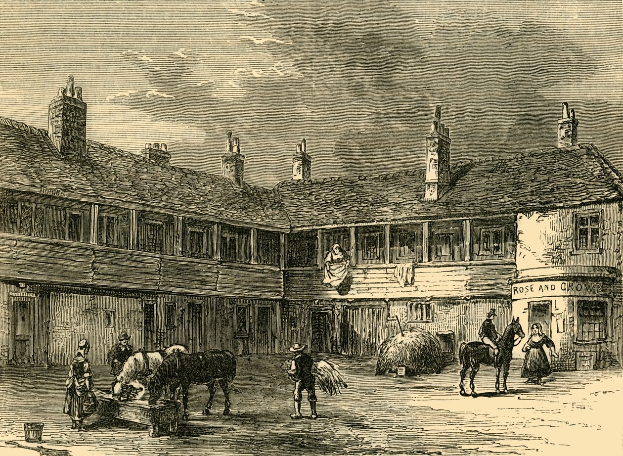 Nádvoří růže a koruny, 1820, c1876. od Unbekannt