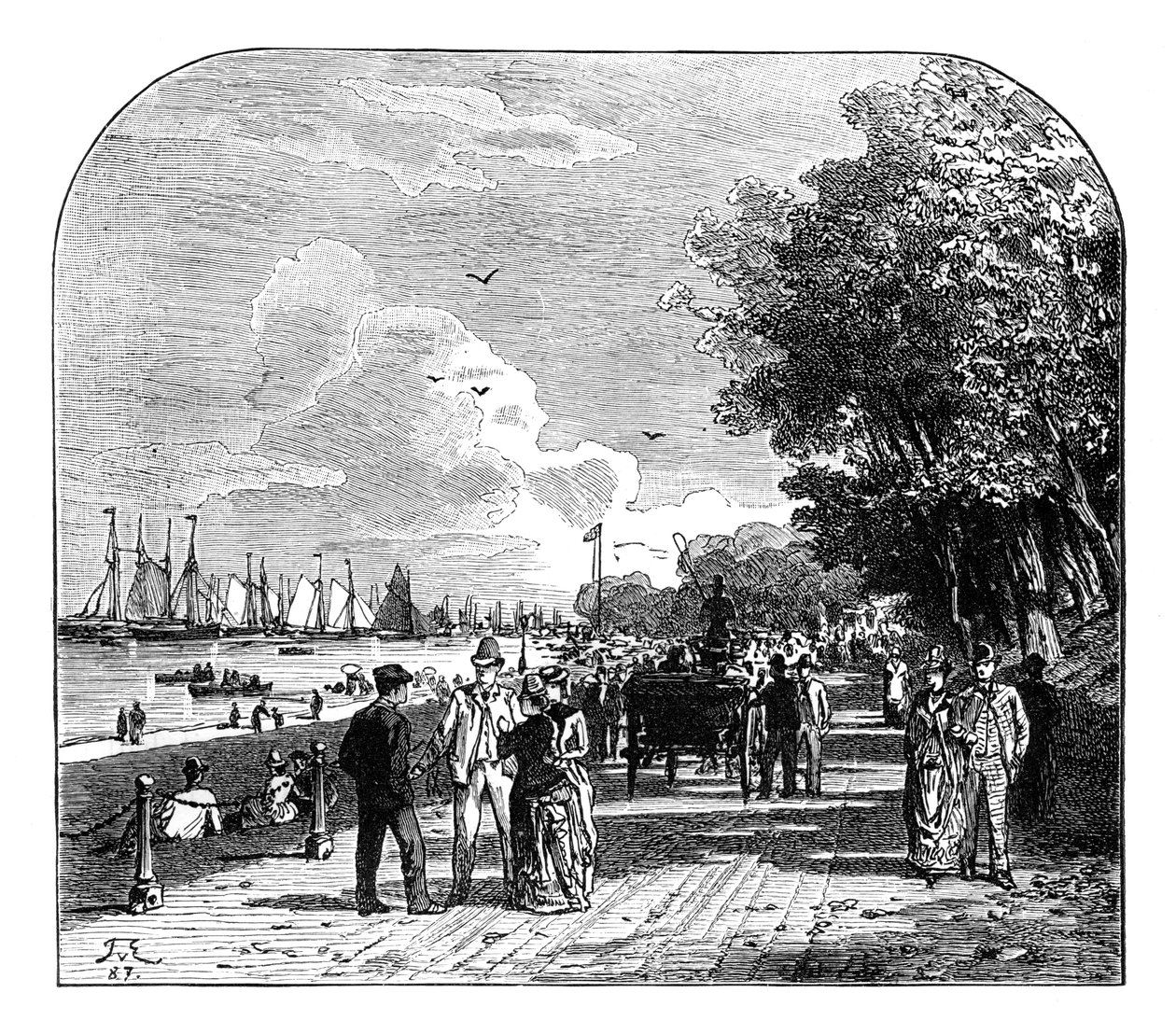 Cowes, Isle of Wight, Anglie od Unbekannt
