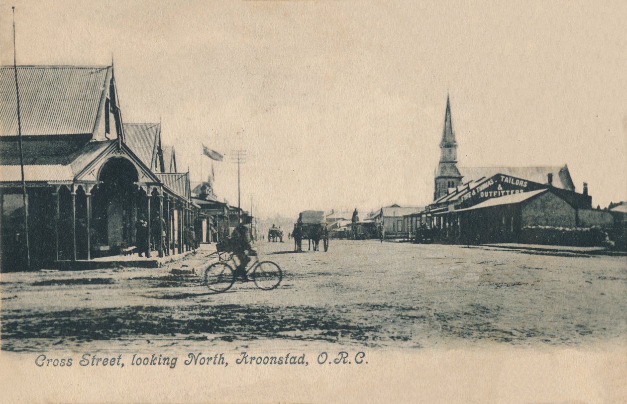 Příčná ulice, pohled na sever, Kroonstad, O.R.C, c1905. od Unbekannt