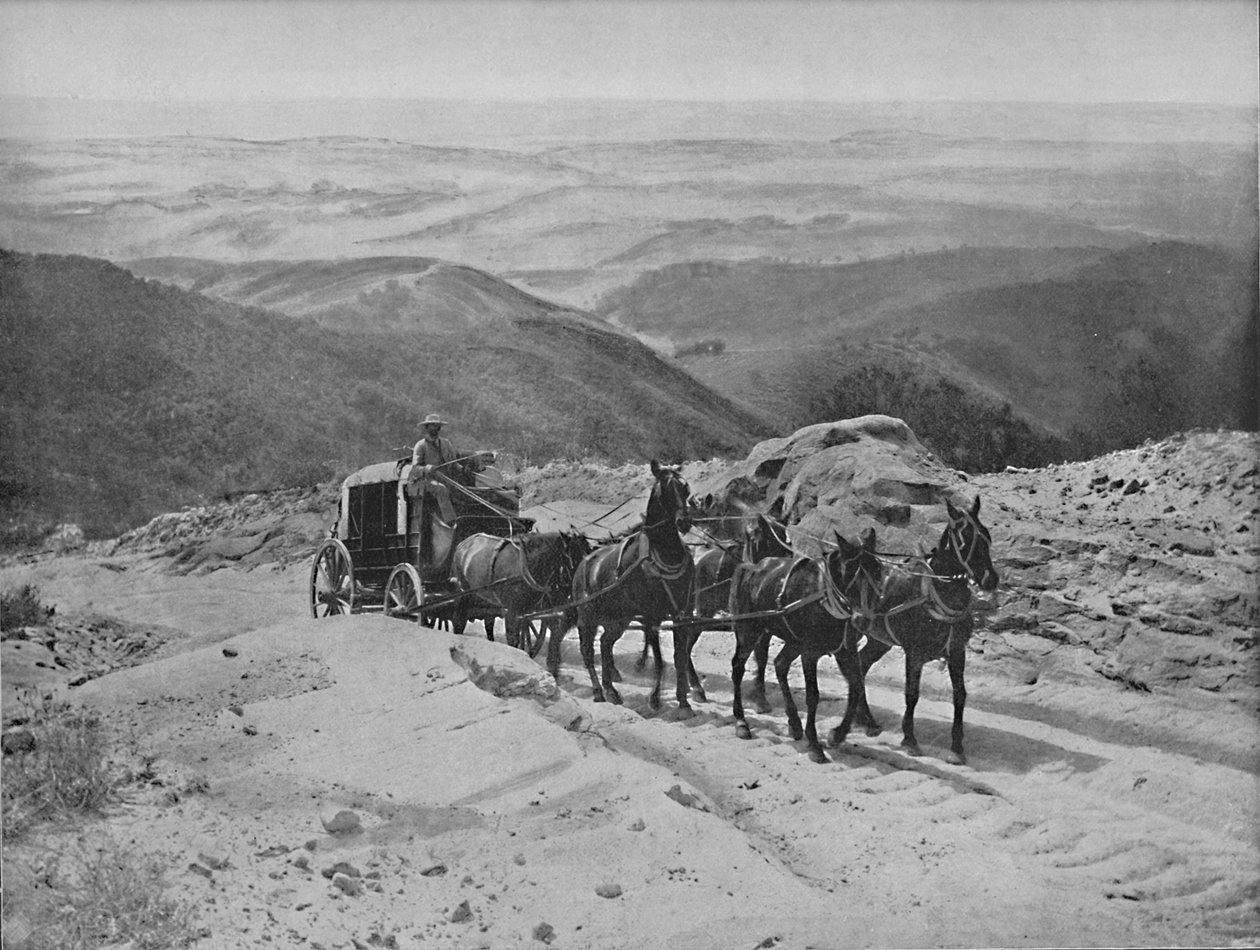 Přejezd San Marcos Pass, Kalifornie, c1897. od Unbekannt