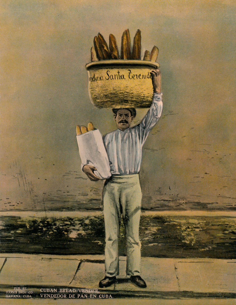 Kubánský prodejce chleba, c1920 od Unbekannt