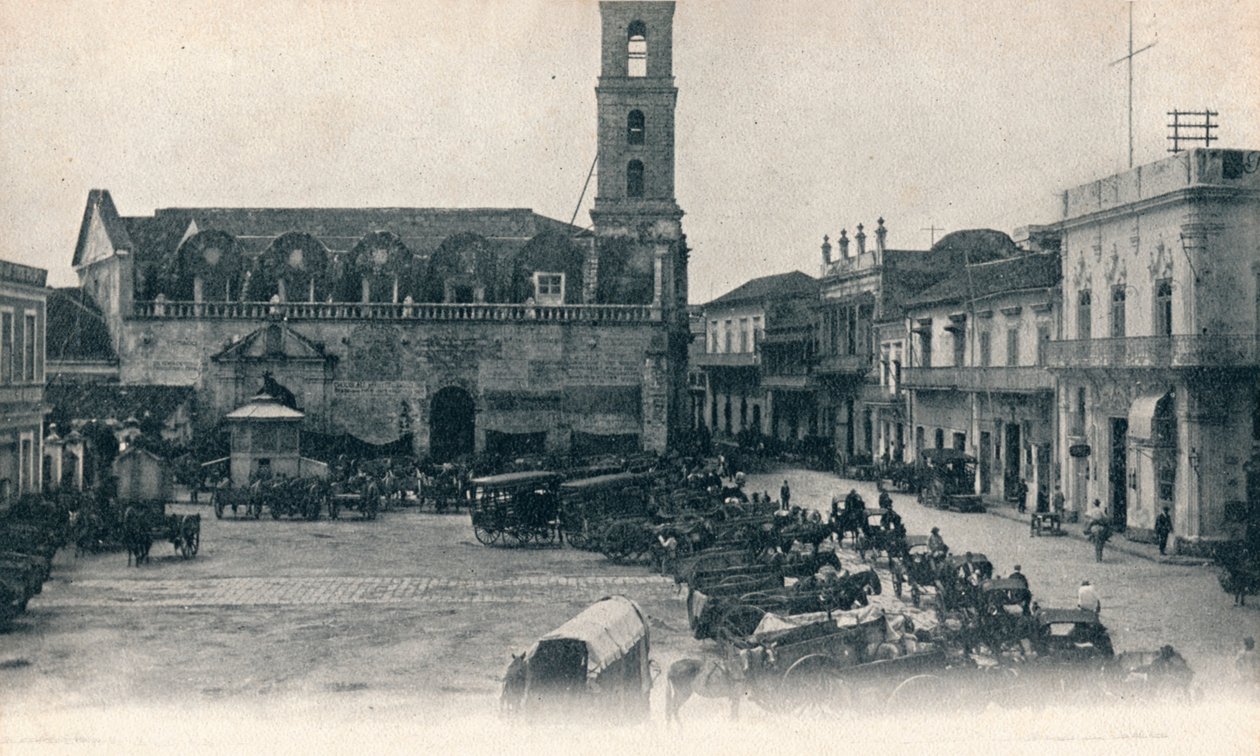 Custom House and Square, Havana, Kuba, c1900 od Unbekannt