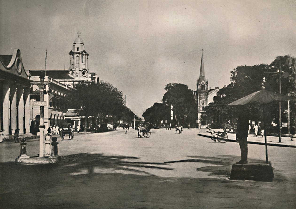 Dalhousie Street, Rangún, 1900. od Unbekannt