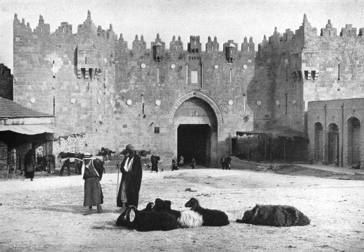 Damašková brána, Jeruzalém, Izrael, 1926 od Unbekannt