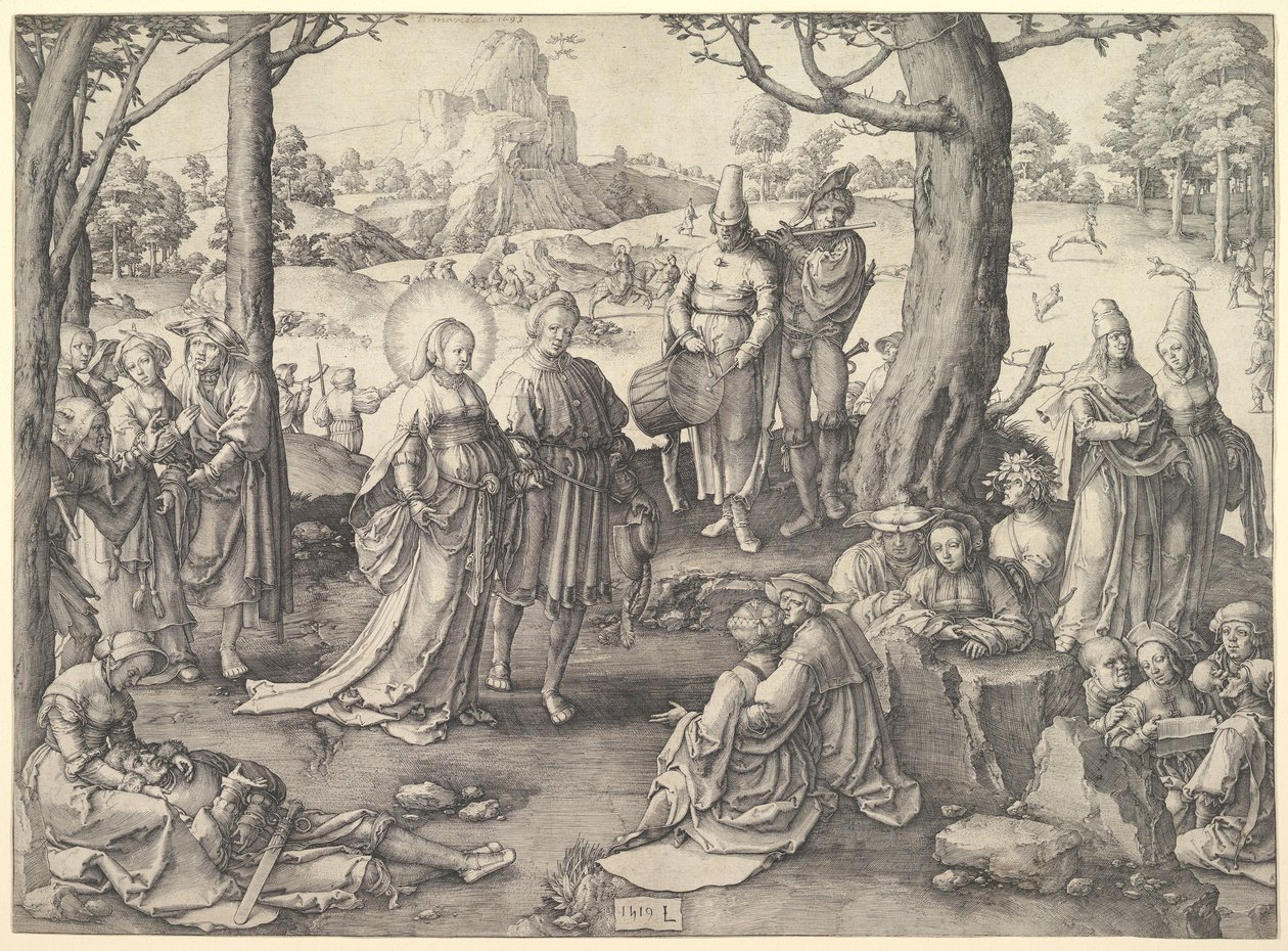 Tanec svaté Máří Magdalény, 1519. od Unbekannt