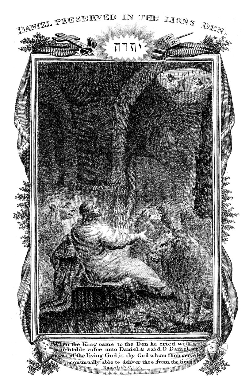 Daniel v jámě lvů, 1804 od Unbekannt