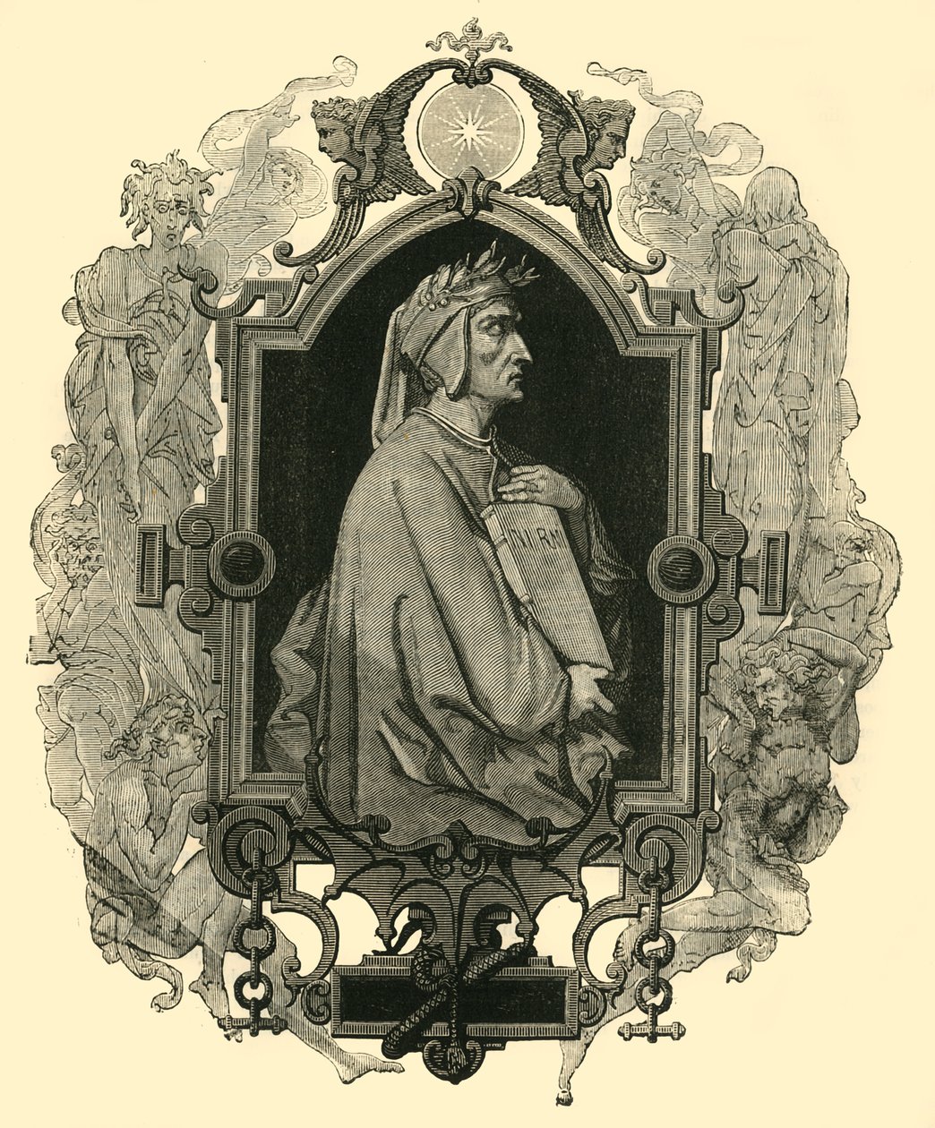 Dante Alighieri, c1265-1321, 1890. od Unbekannt