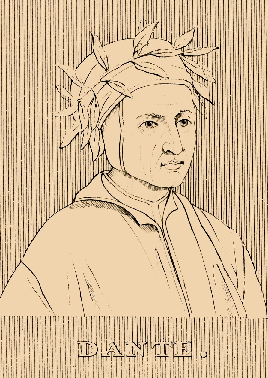 Dante, c1265-1321, 1830. od Unbekannt