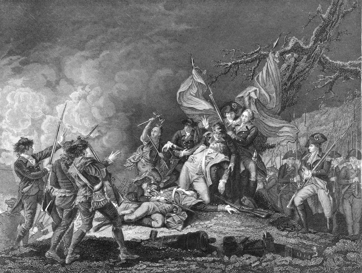 Smrt generála Montgomeryho v Quebecu, prosinec 1775. od Unbekannt