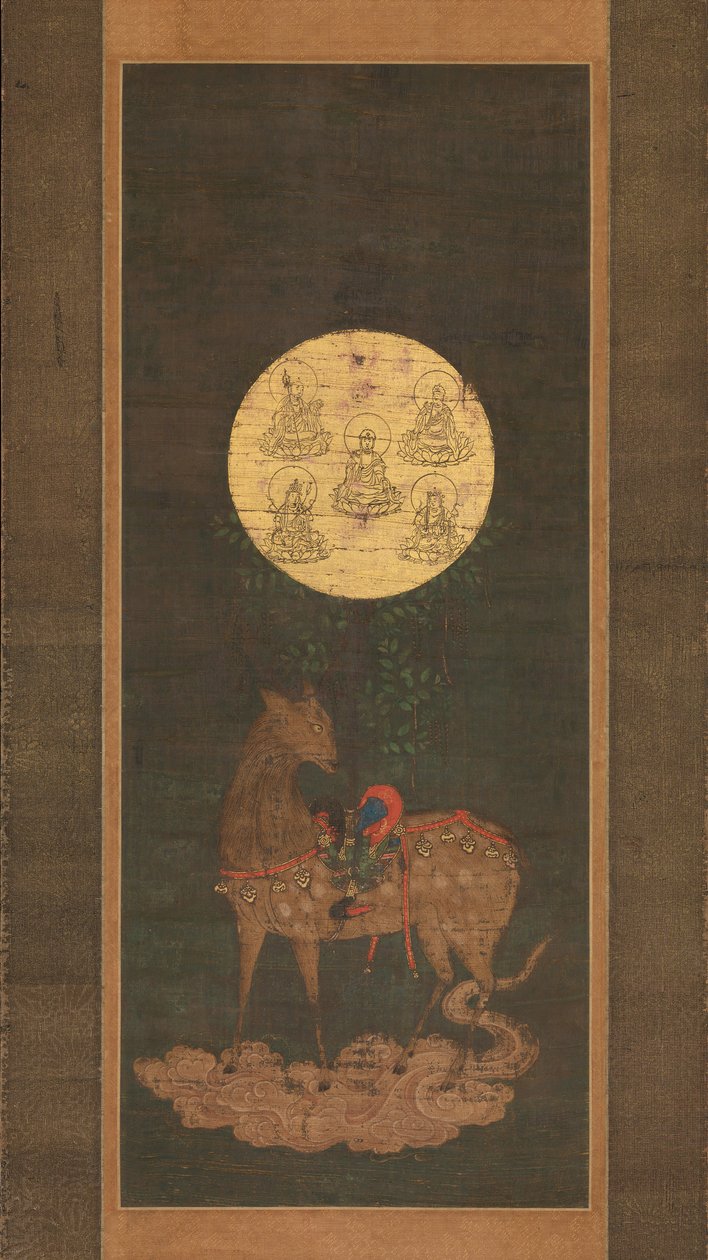 Jelení mandala ze svatyně Kasuga, konec 14. století. od Unbekannt