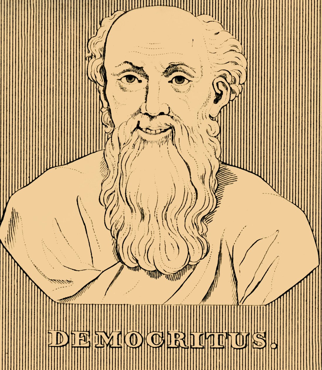 Democritus, c460-370 př.nl, 1830. od Unbekannt