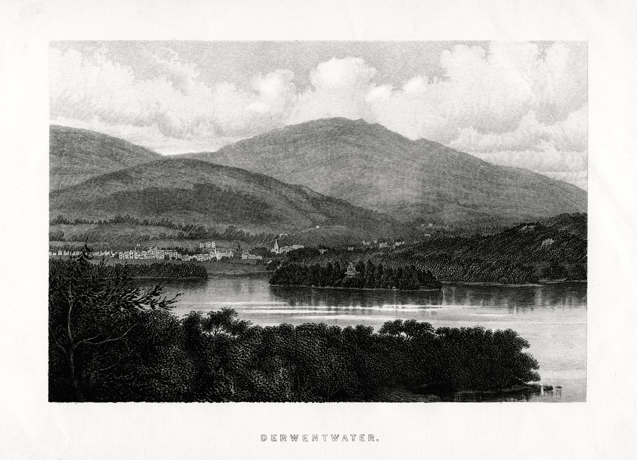 Derwentwater, Lake District, Cumbria, 1896 od Unbekannt