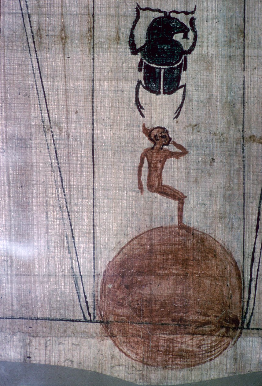 Detail papyru královny Nejmet od Unbekannt