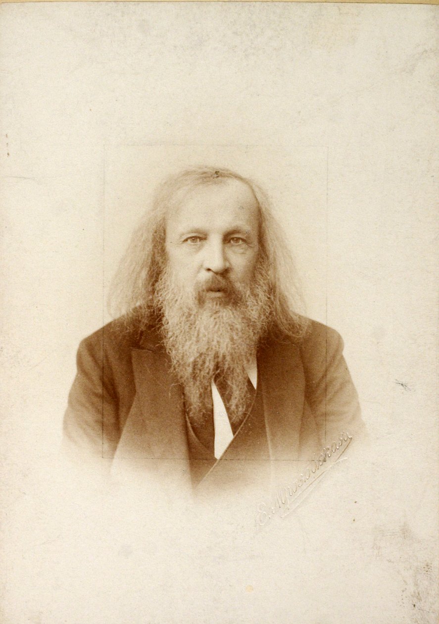 Dmitrij Mendělejev, ruský chemik, c1890-c1907 od Unbekannt