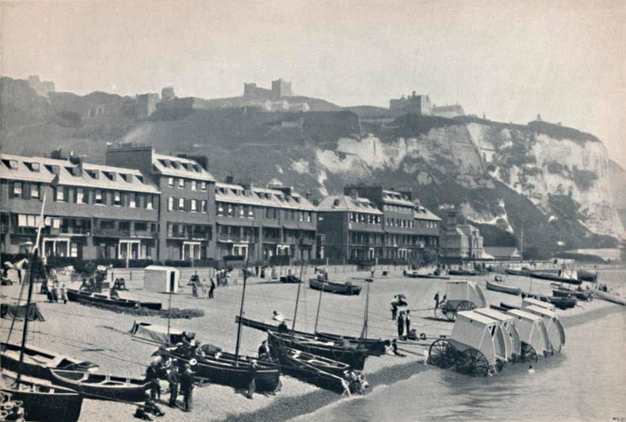 Dover - The Parade, Showing Dover Castle, 1895 od Unbekannt