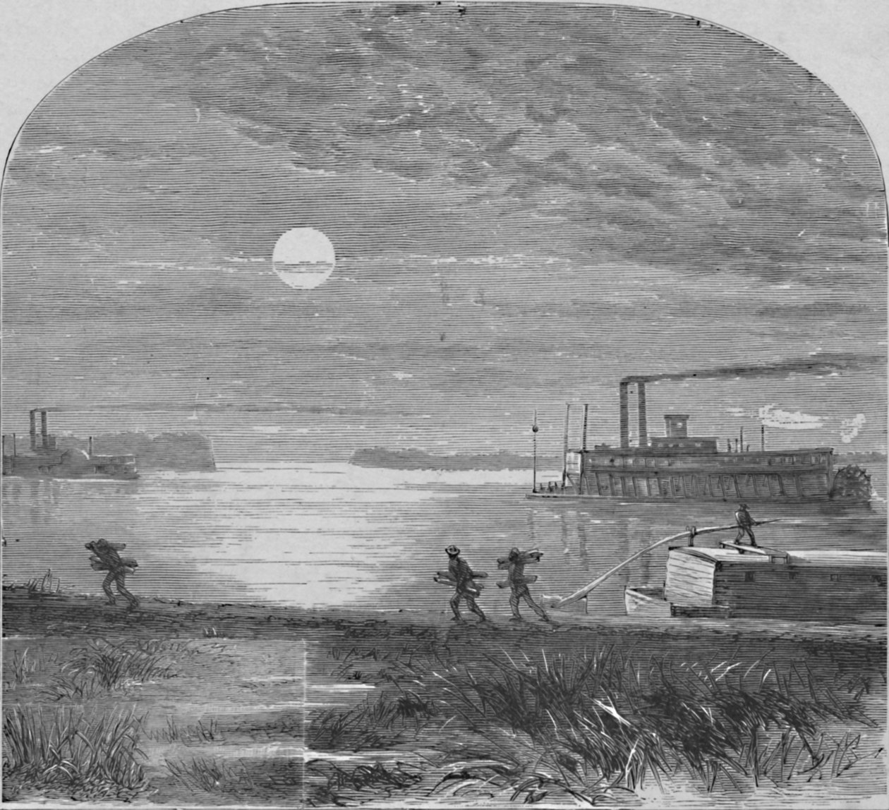 Down the Mississippi, 1883 od Unbekannt