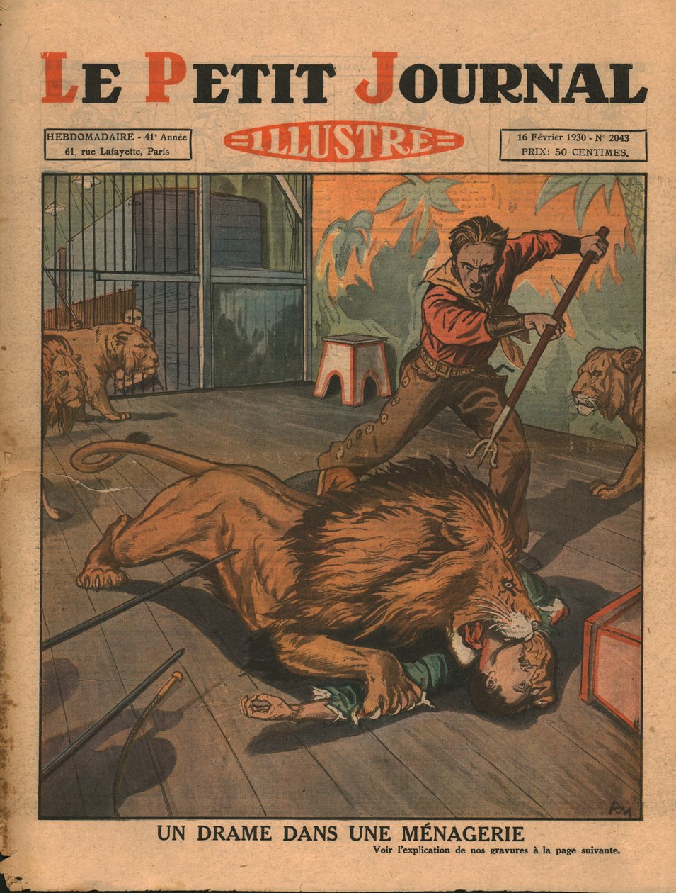 Drama ve zvěřinci, 1930. od Unbekannt