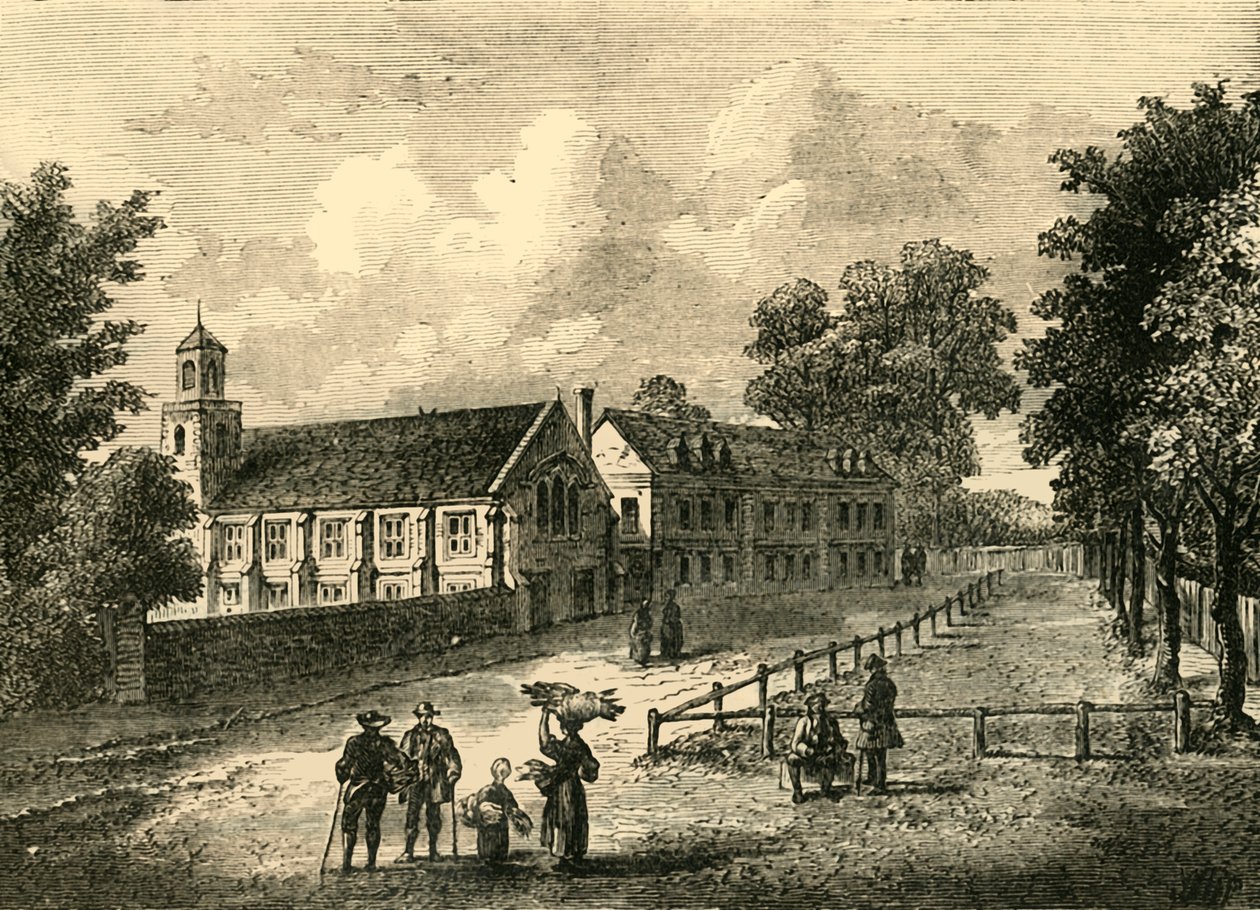 Dulwich College v roce 1750, c1878. od Unbekannt