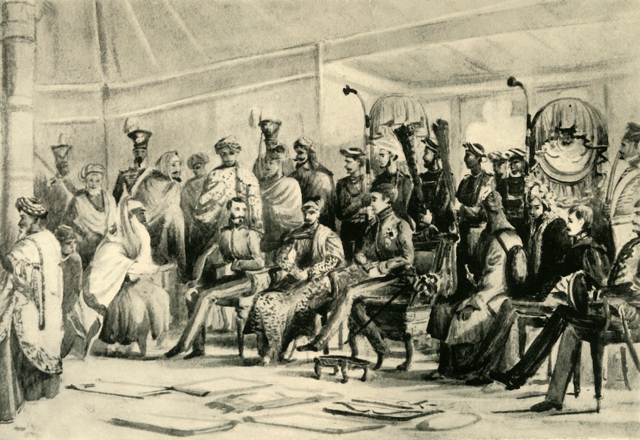 Durbar of Lord Auckland, c1836-1842, 1925. od Unbekannt