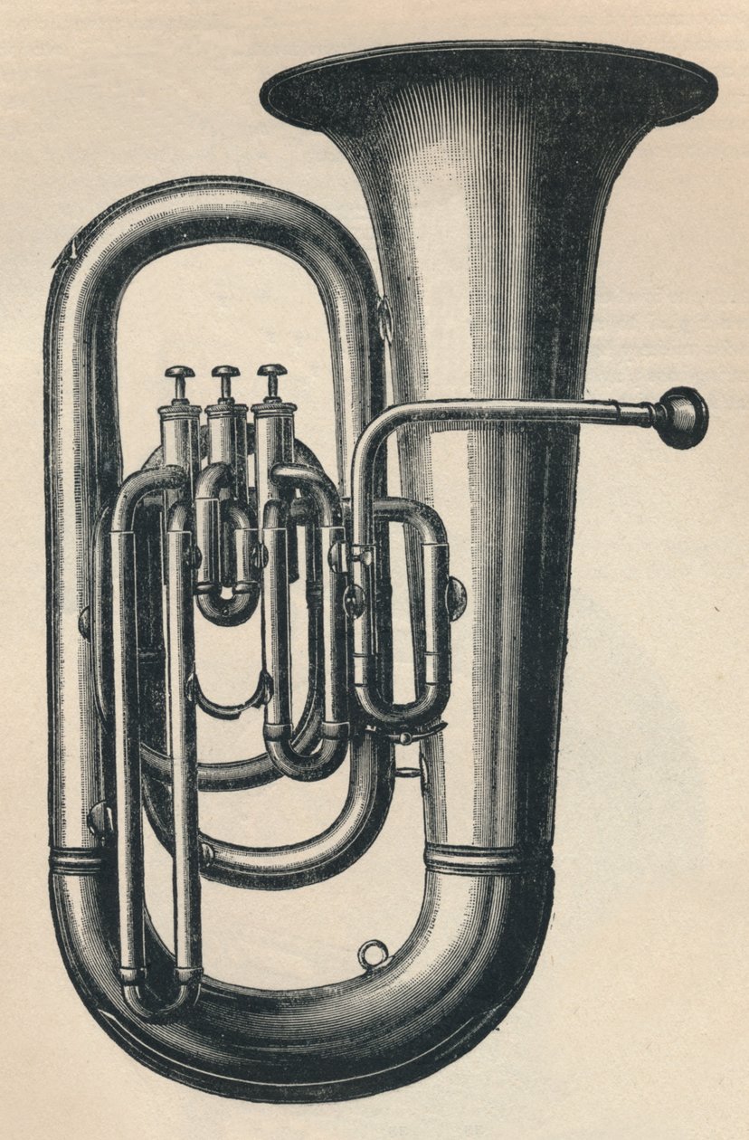 E Bombardon se třemi ventily, 1910. od Unbekannt