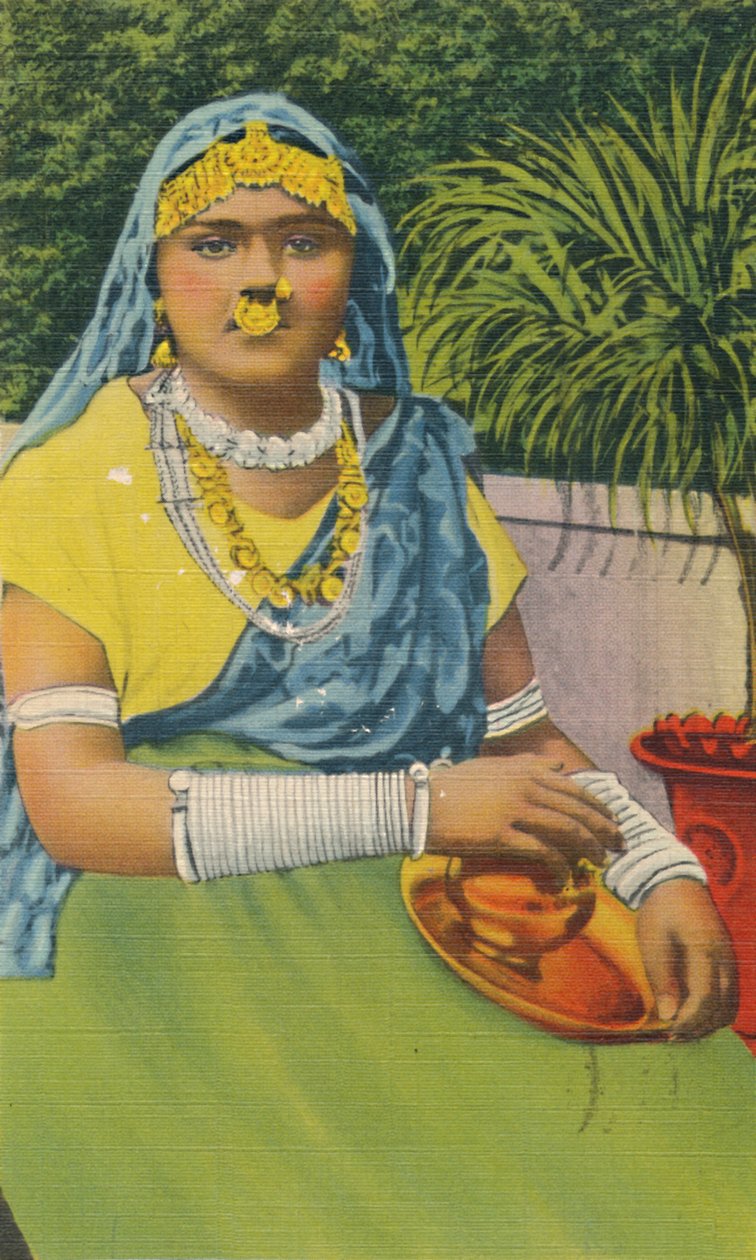 Východoindická dívka, Trinidad, B.W.I., c1952. od Unbekannt