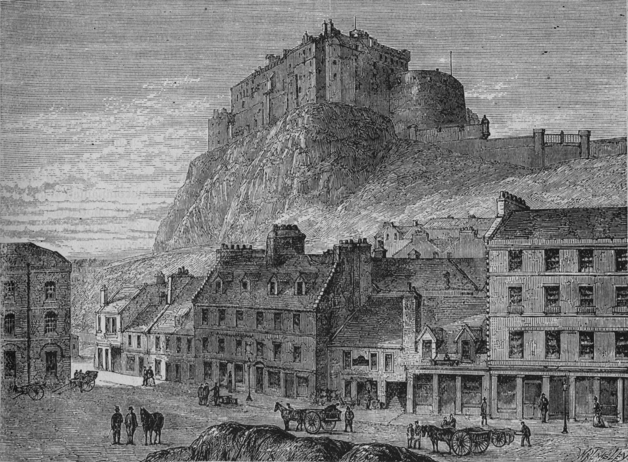 Edinburský hrad, c1880 od Unbekannt