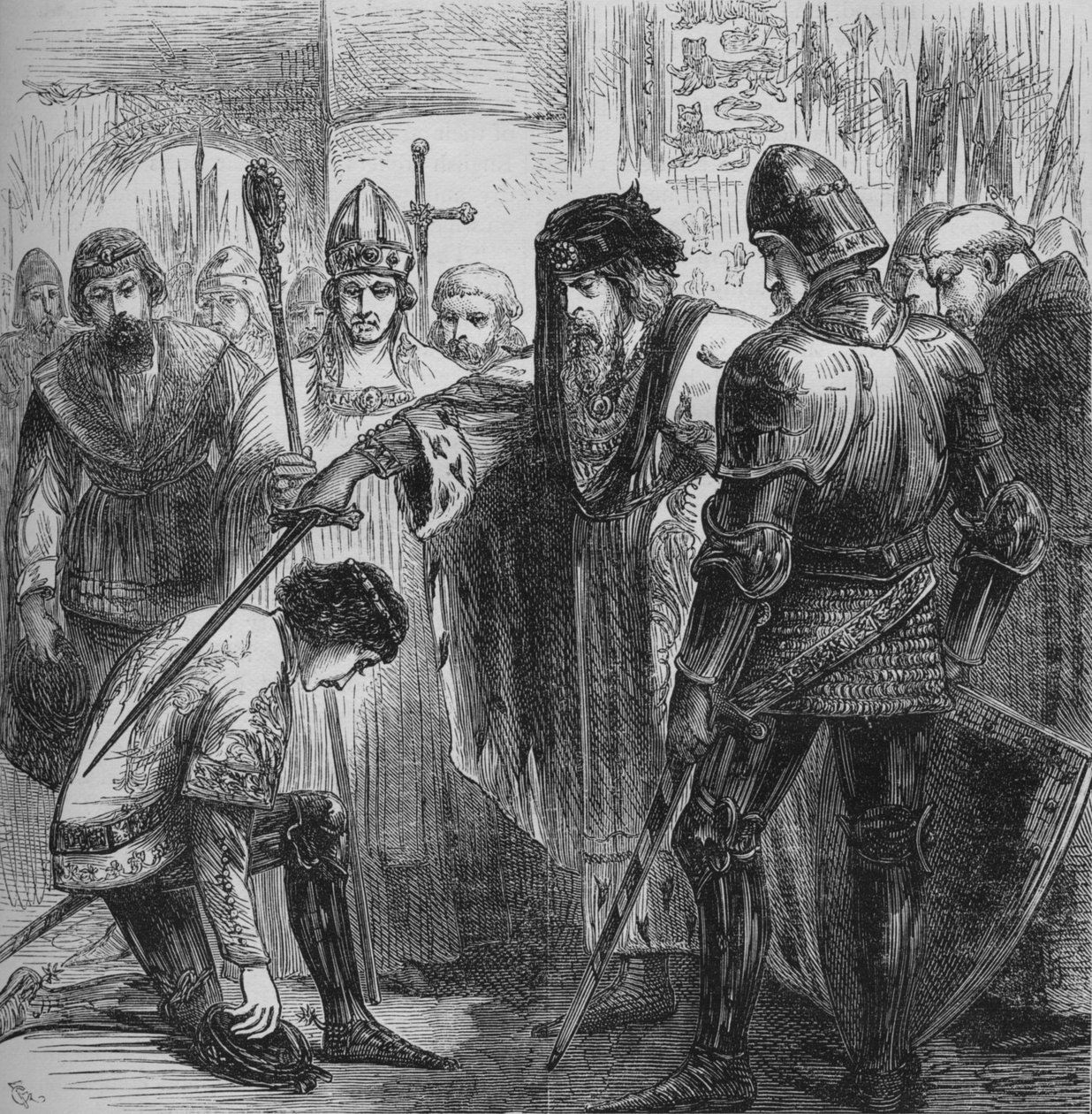 Eduard III. Rytíř černého prince, 1384, c1880 od Unbekannt
