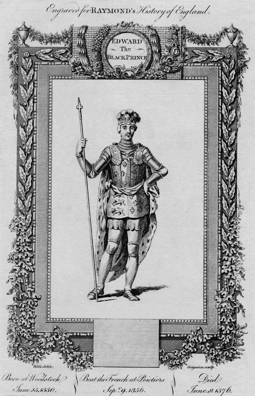 Edward Černý princ, c1787 od Unbekannt