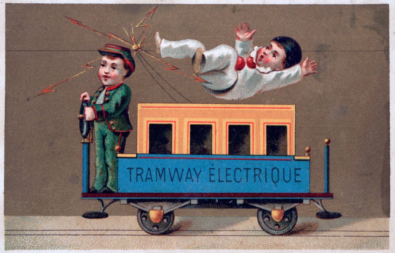 Elektrická tramvaj, 19. století od Unbekannt