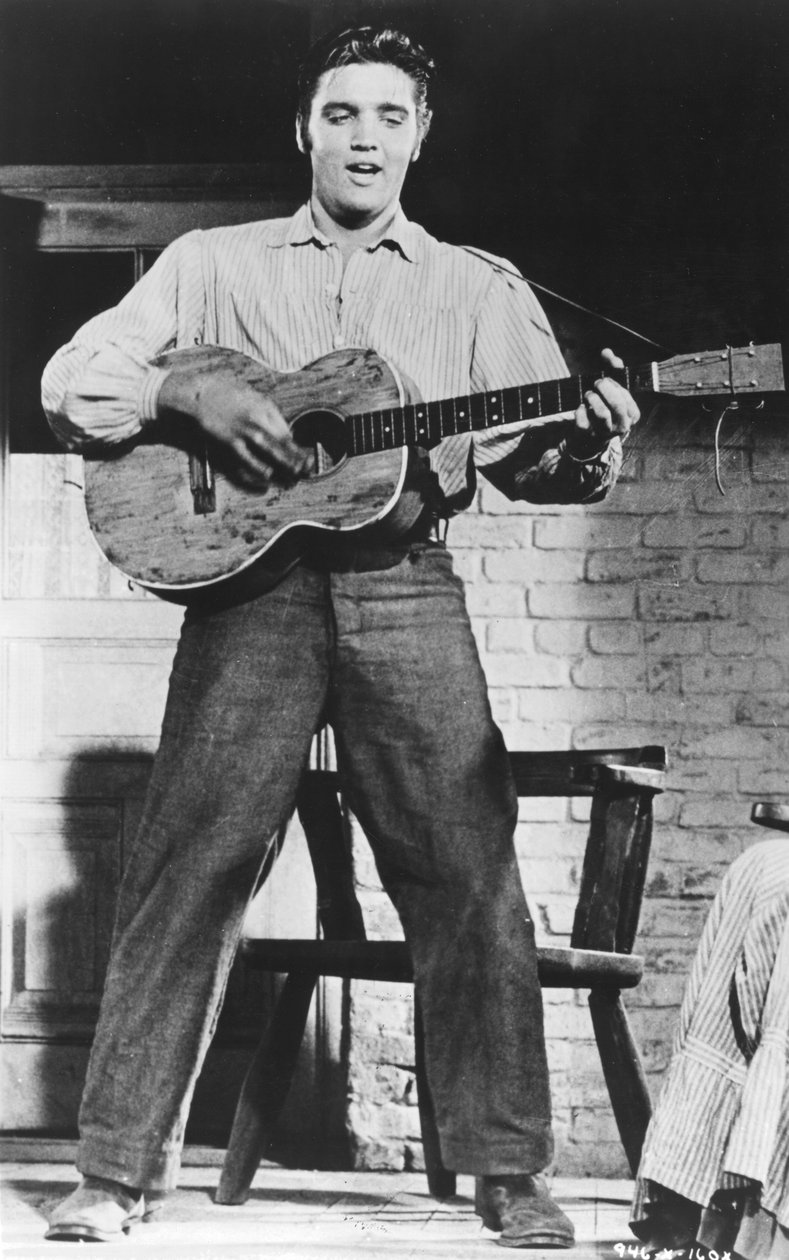Elvis Presley , americký zpěvák a herec, 50. léta 20. století od Unbekannt