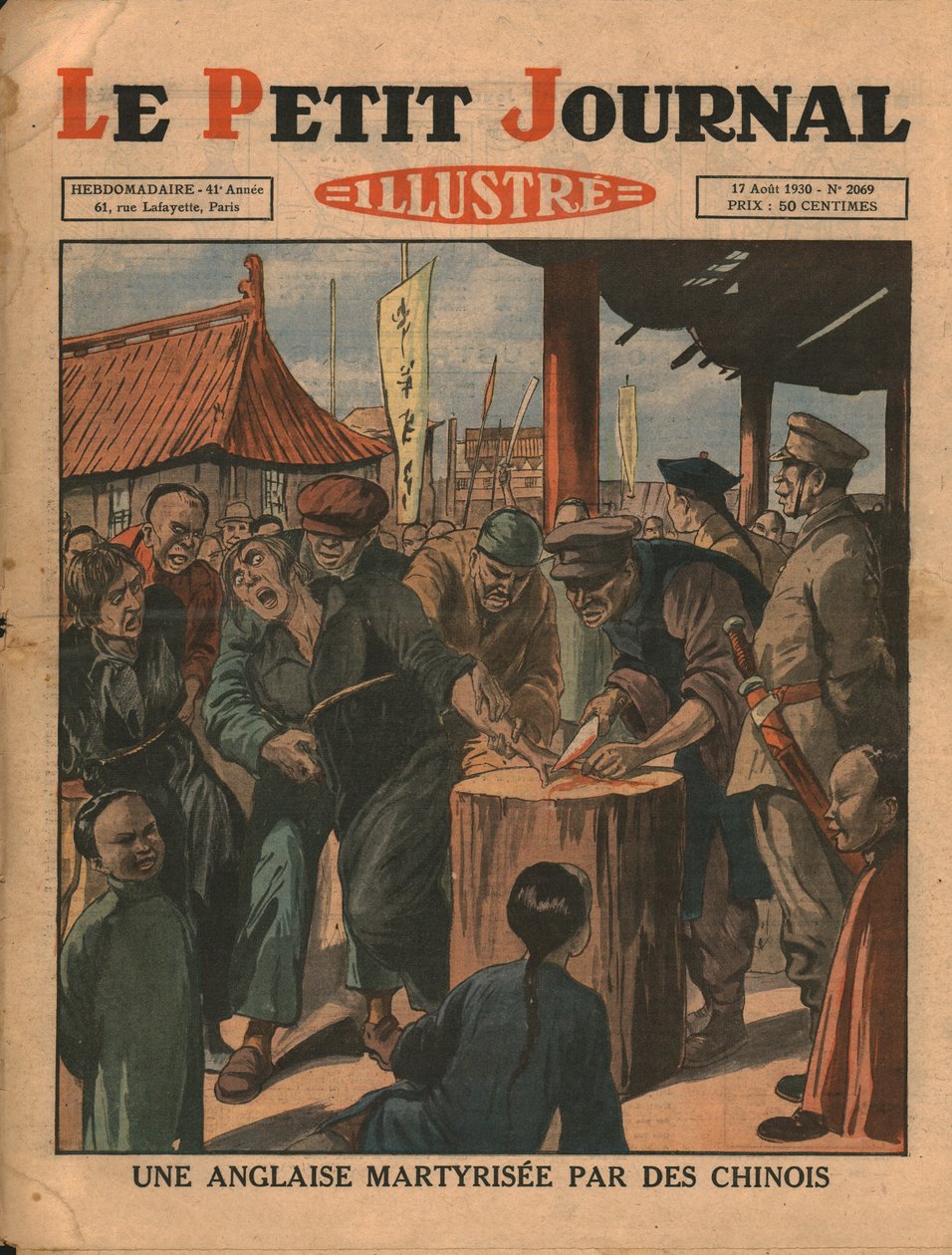 Angličanka umučená Číňany, 1930. od Unbekannt