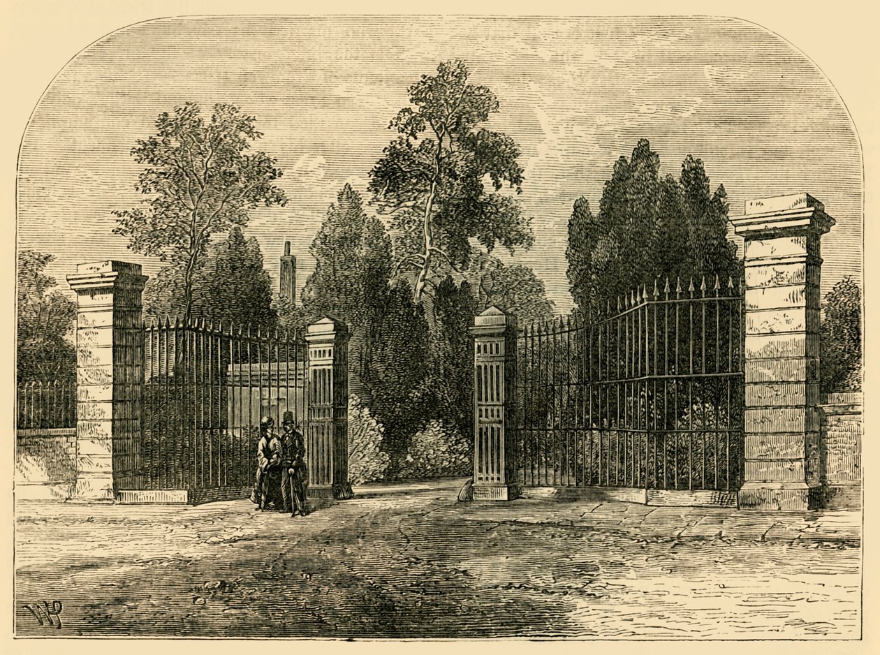 Vchod na hřbitov Brompton, c1876. od Unbekannt