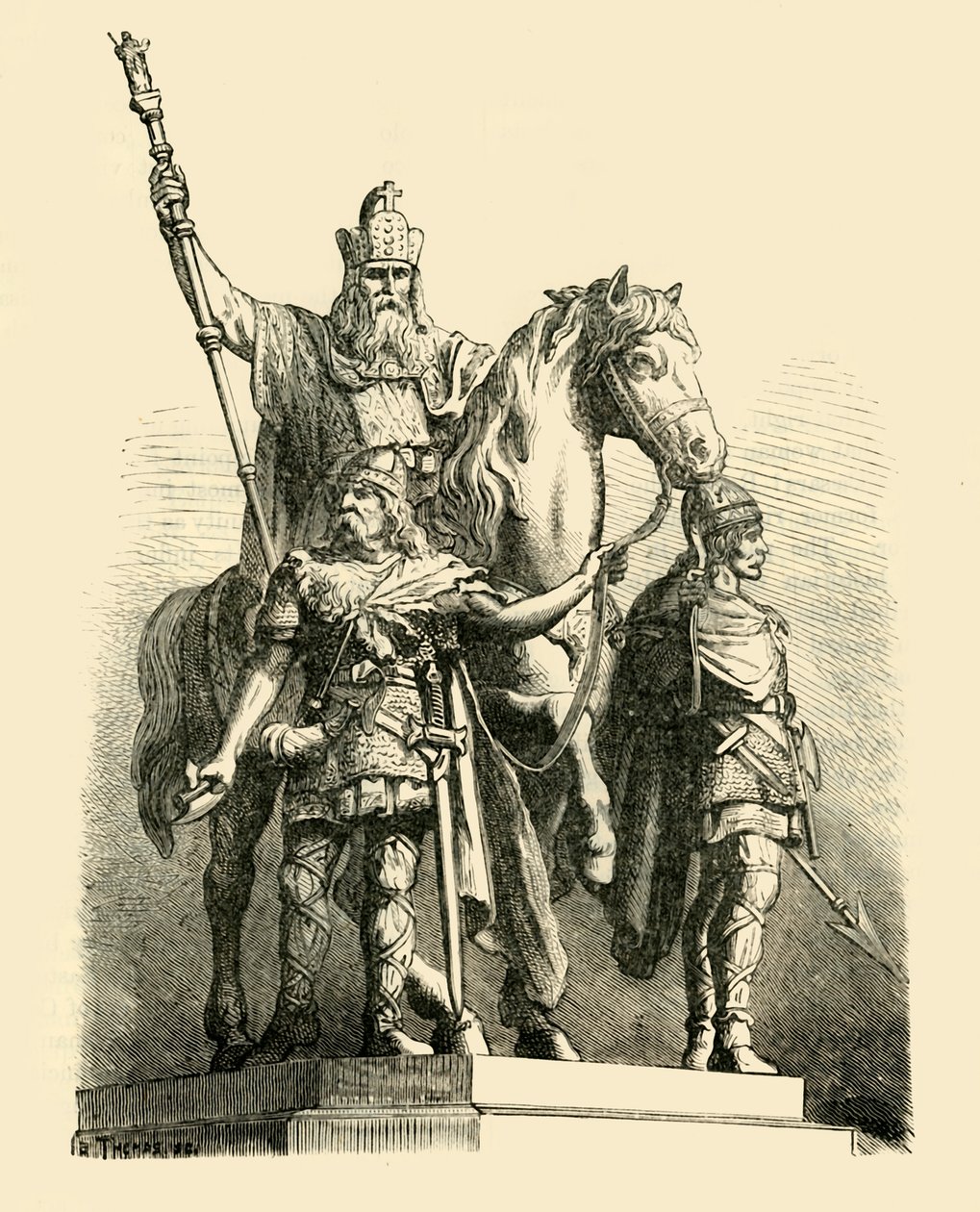 Jezdecká socha Karla Velikého, Paříž, 1890. od Unbekannt