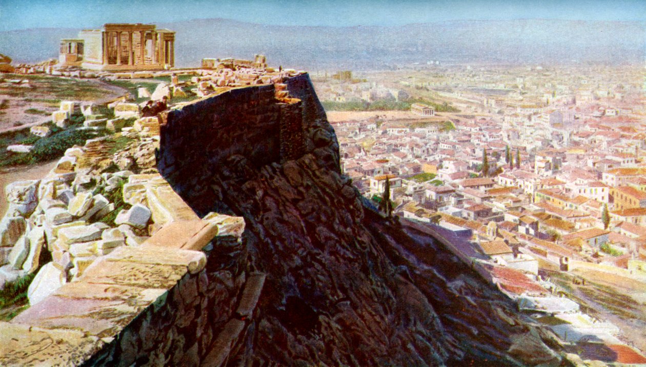 Erechtheion, Atény, Řecko, c1924 od Unbekannt