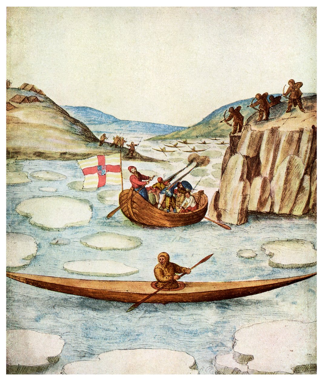 Eskymácký kajak, 1590 1956 od Unbekannt