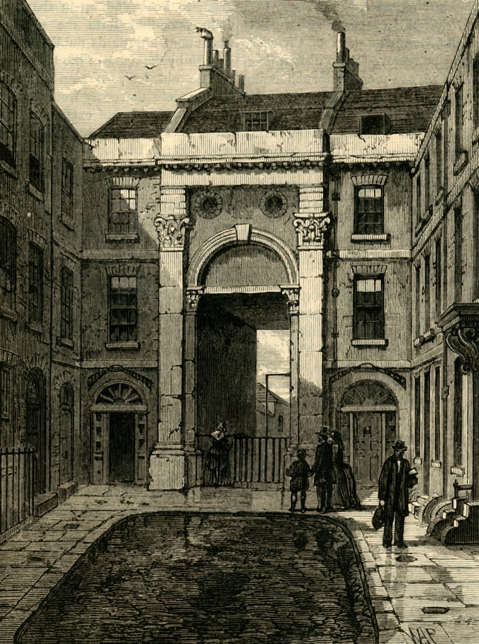Essex Water Gate, Essex Street, Strand, 1881. od Unbekannt