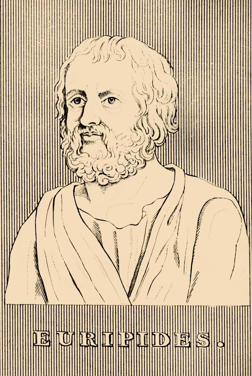 Euripides, c480-406 př.nl, 1830. od Unbekannt