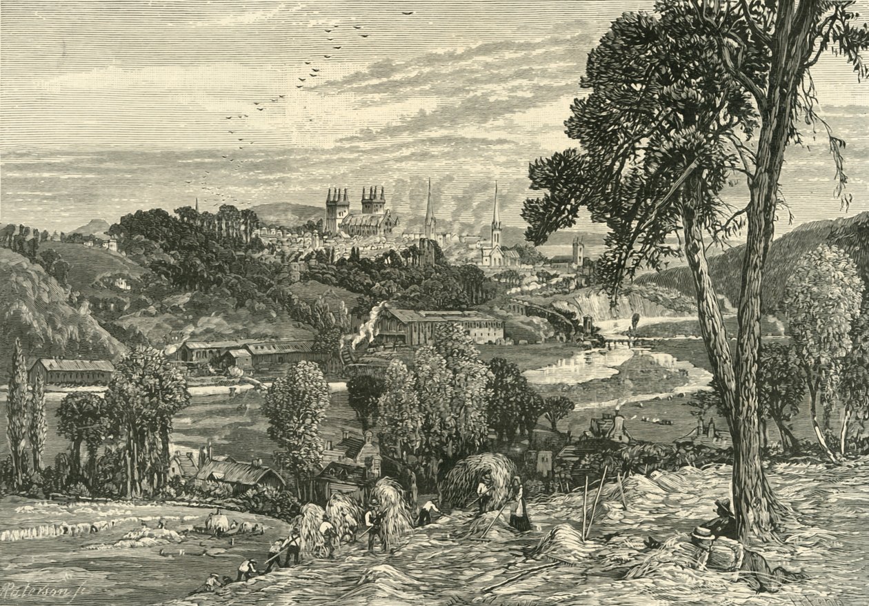 Exter, z Exwick Fields, 1898. od Unbekannt