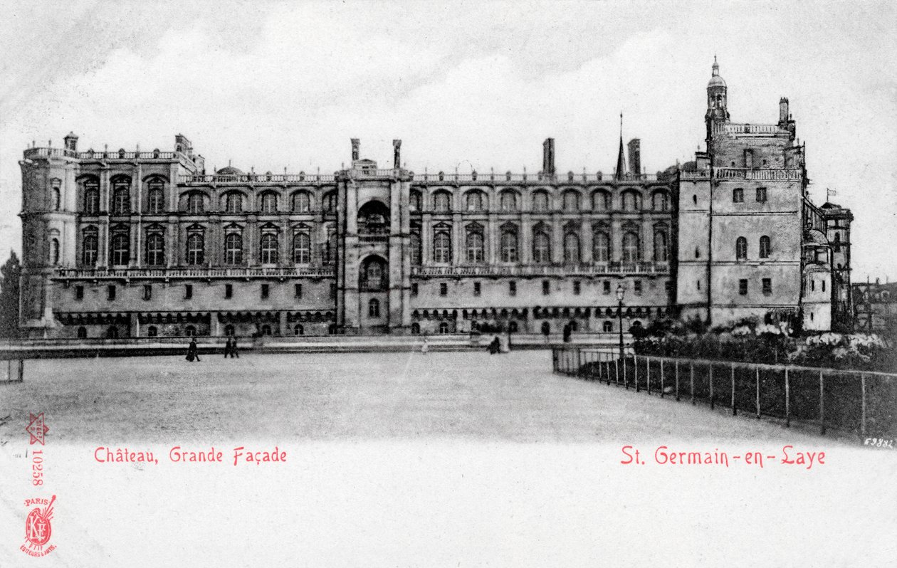 Fasáda zámku St Germain-en-Laye, Francie od Unbekannt