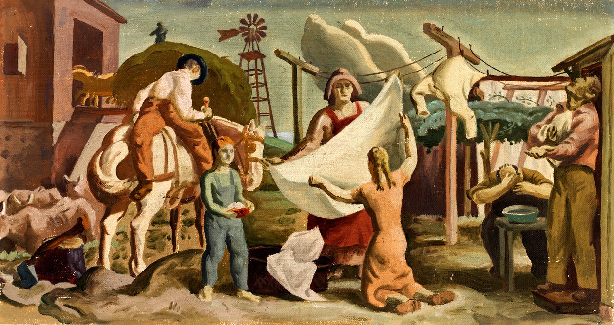 Farm Life nástěnná studie, ca. 1933-1943. od Unbekannt