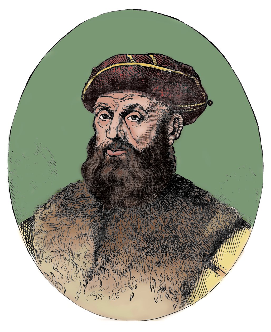Ferdinand Magellan c1480-1521, portugalský cestovatel, 1904. od Unbekannt