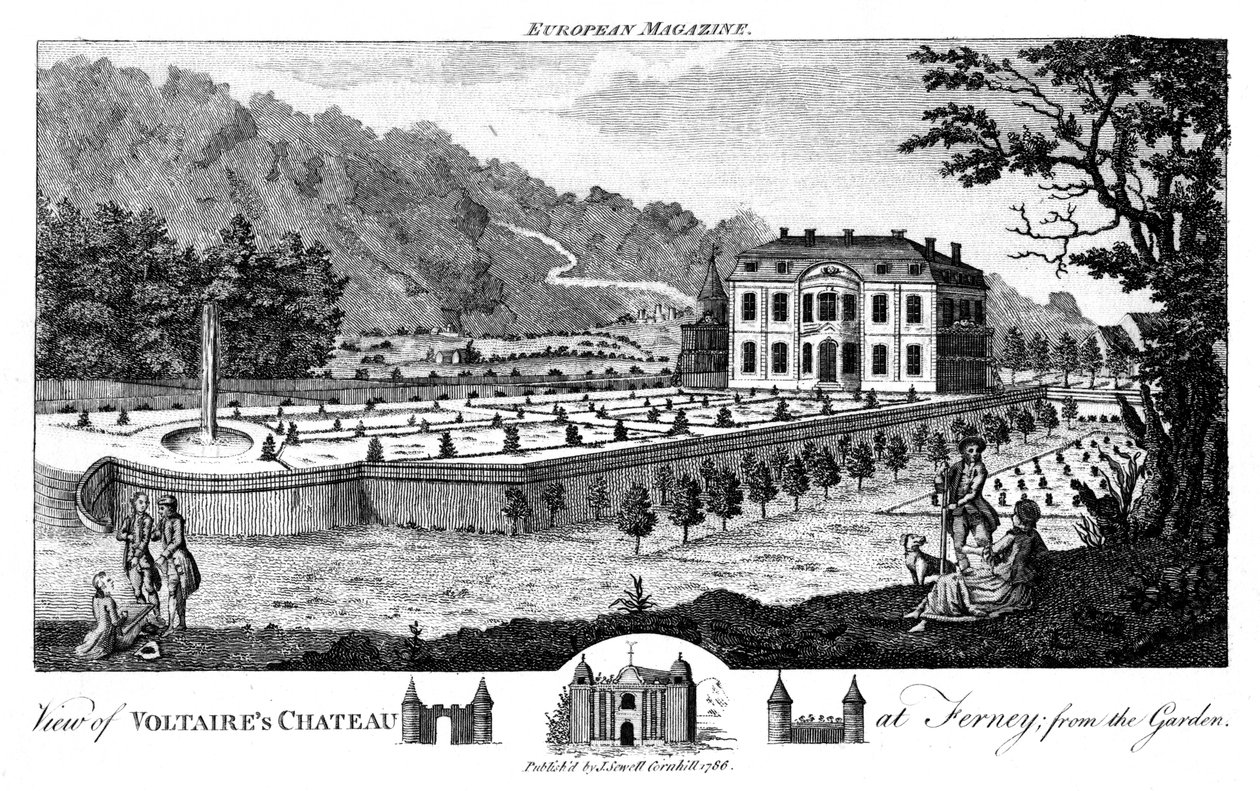 Ferney poblíž Ženevy, Švýcarsko, 1786 od Unbekannt