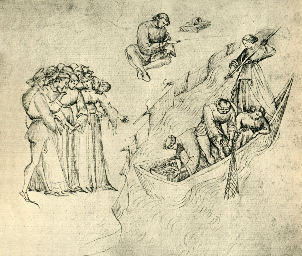Rybáři, polovina 15. století, 1943. od Unbekannt