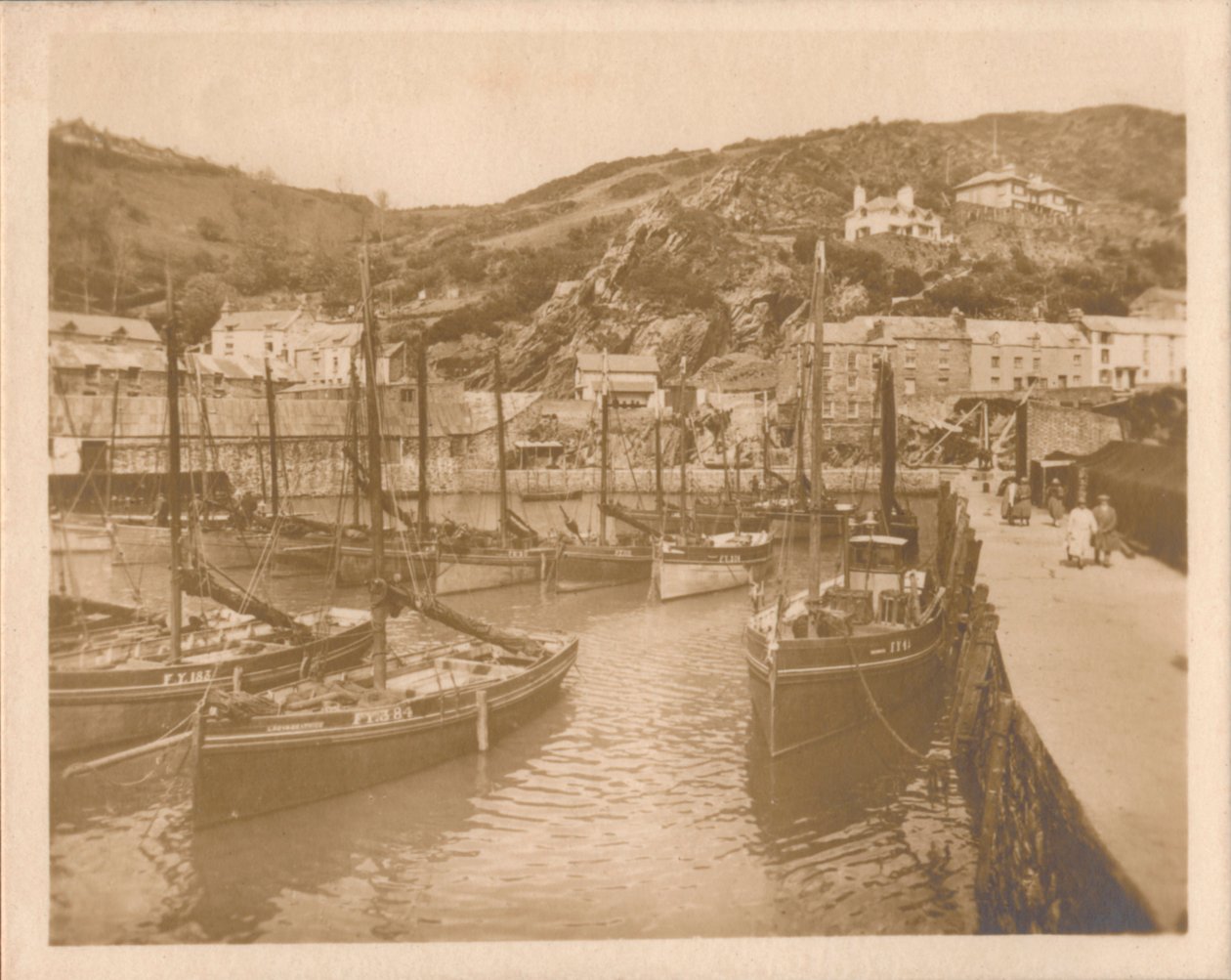 Rybářské lodě - Polperro, 1927. od Unbekannt