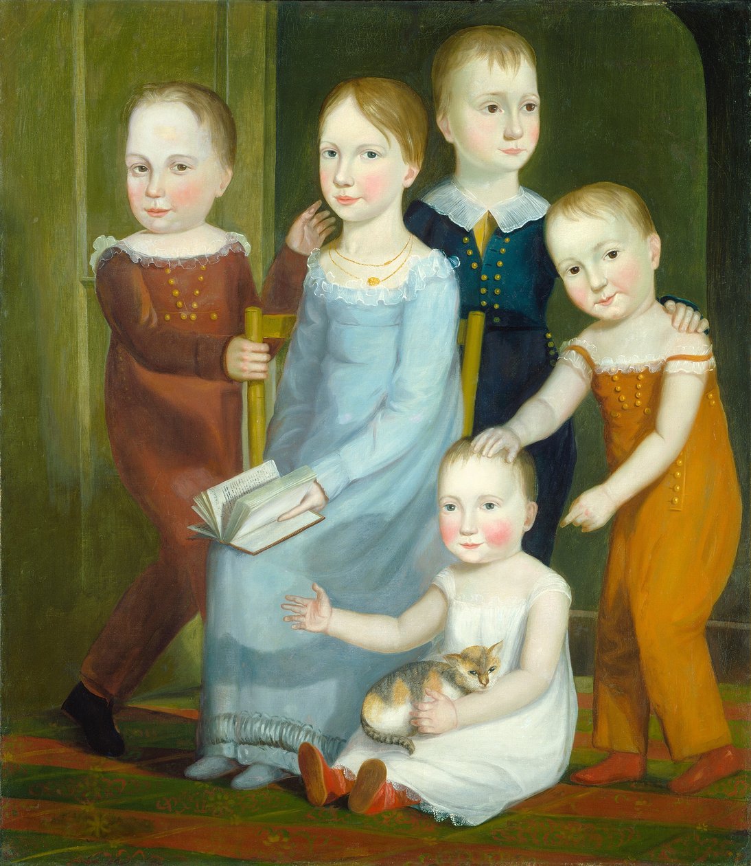 Pět dětí z rodiny Budd, c. 1818. od Unbekannt