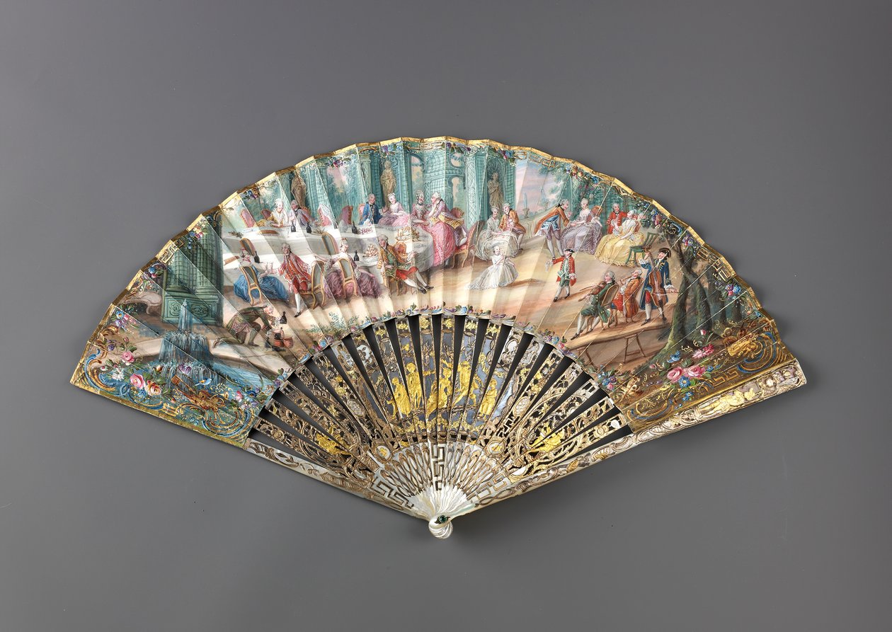 Skládací ventilátor, 1760s. od Unbekannt