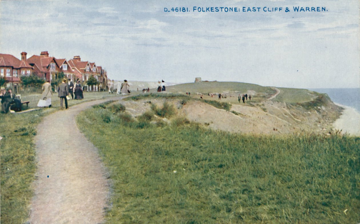 Folkestone: East Cliff & Warren, konec 19. a začátek 20. století od Unbekannt