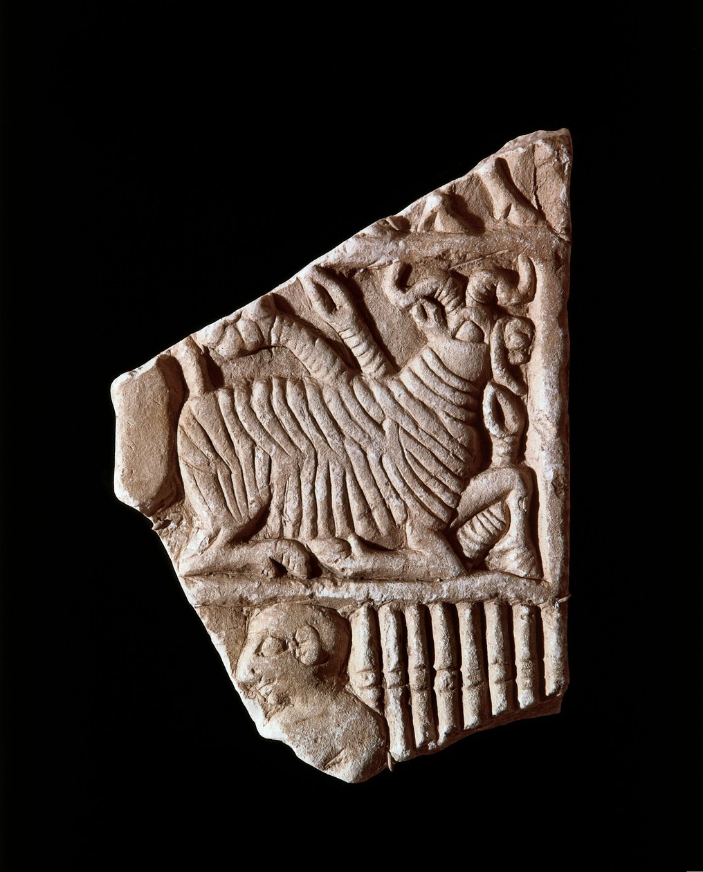 Fragment basreliéfu, 2500 př.nl. od Unbekannt