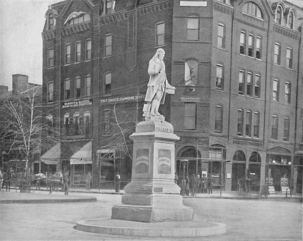 Franklin Statue, Washington, DC, c1897. od Unbekannt